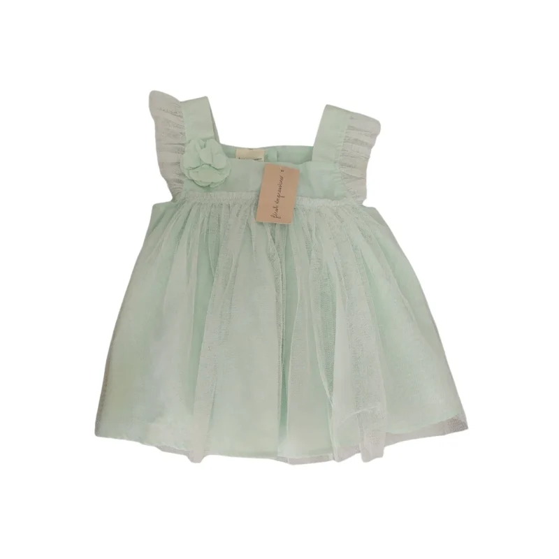 First Impressions Mint Green Tutu Tulle Dress With Shorts (24 months) | Brand New |